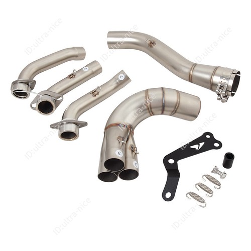 For Yamaha MT09 FZ09 XSR900 Tracer 9 2021-2024 Exhaust System Front Muffler Pipe - Picture 11 of 11