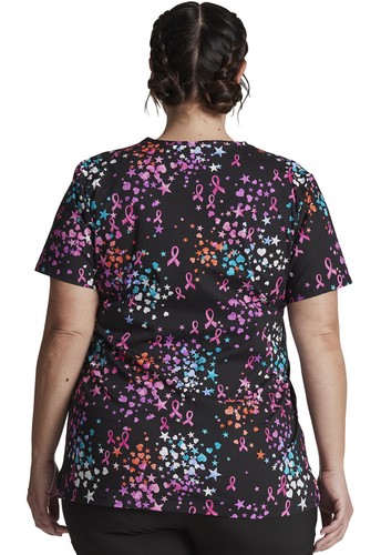 Caring Space Dickies Scrubs EDS V Neck Top DK708 CASR - Picture 3 of 6