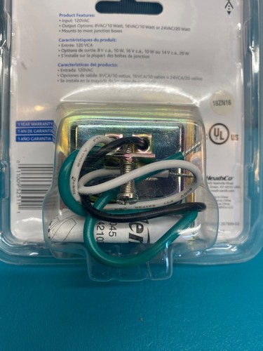 Heath Zenith SL-125 Wired Door Chime Transformer 120V 8-16-24VAC NEW - Picture 4 of 5