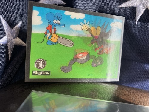 Wiggle Itchy & Scratchy Saw 1994 Skybox Simpsons 3D Lenticular Rare - Picture 7 of 18