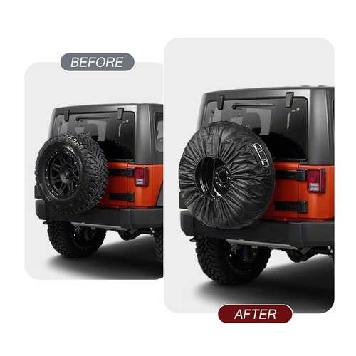 Pack-1 Car Spare Tire Cover, 31" Waterproof Dustproof Protector for All Seaso... - Picture 6 of 6