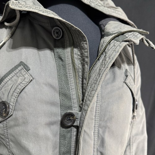 TNA Platoon Military Details Green Coat/Jacket - Picture 5 of 17