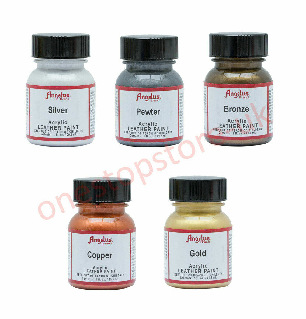 Angelus Pearlescent Metallic Leather Paint Shoes Boots Sofa Sneakers Bags 1oz eBay