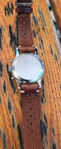 Serviced 1940's Vintage Heuer 345 Big Eye Chronograph Valjoux 71 Pre-Carrera - Picture 11 of 23