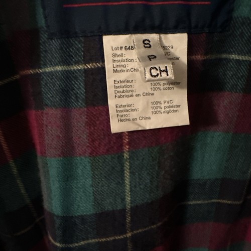 Totes Blue Rain Jacket Slicker PVC Plaid Flannel Lined Women Size S Small - Picture 2 of 14