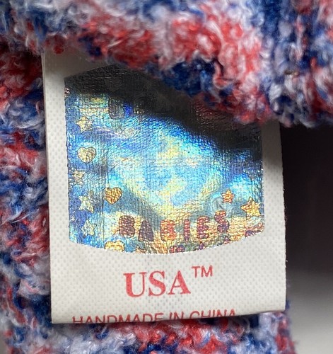 NEU 2000 TY Beanie Babys USA Bär neu mit Etikett *FEHLER auf Etikett*  - Bild 6 von 6