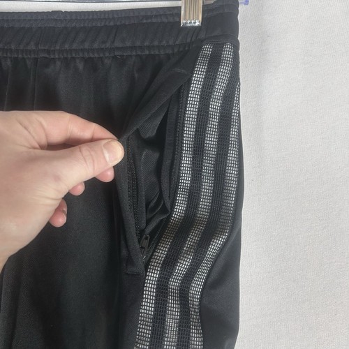 Adidas Aeroready Classic Track Pants Kids Medium Youth 11/12 Side Leg Zip Pocket - Picture 8 of 16