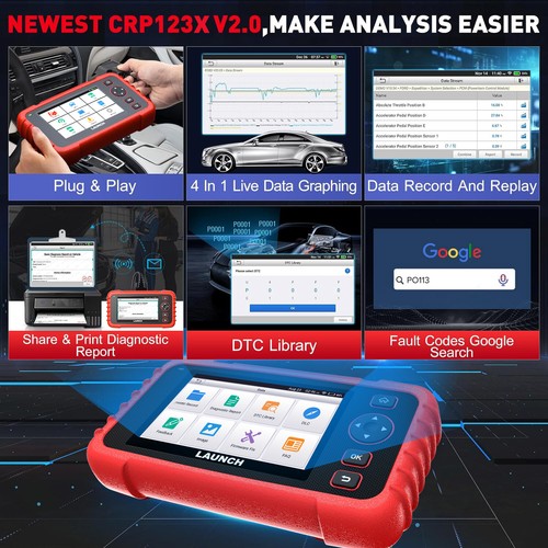 2025 Launch CRP123X V2.0 PRO Car Diagnostic Tool OBD2 Scanner Fault Reader - Picture 14 of 18