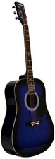 Huntington Ga41ps-bls Acoustic Guitar Dreadnaught Steel String With 1 String ...