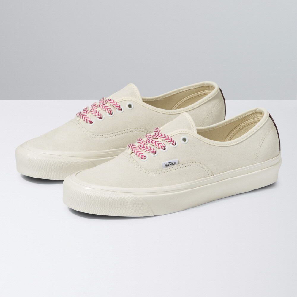 VANS★AUTHENTIC 44 DX★DYED MARSHMALLOW/FUCHSIA RED New Vans Authentic 44 DX Anaheim Factory Dyed Marshmallow