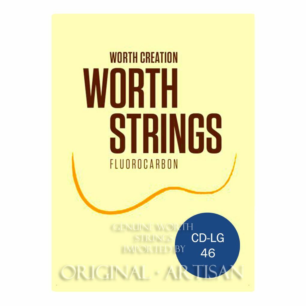 WORTH CLEAR UKULELE STRINGS SOPRANO/CONCERT LOW G HARD MATERIAL DOUBLE LTH CD-LG