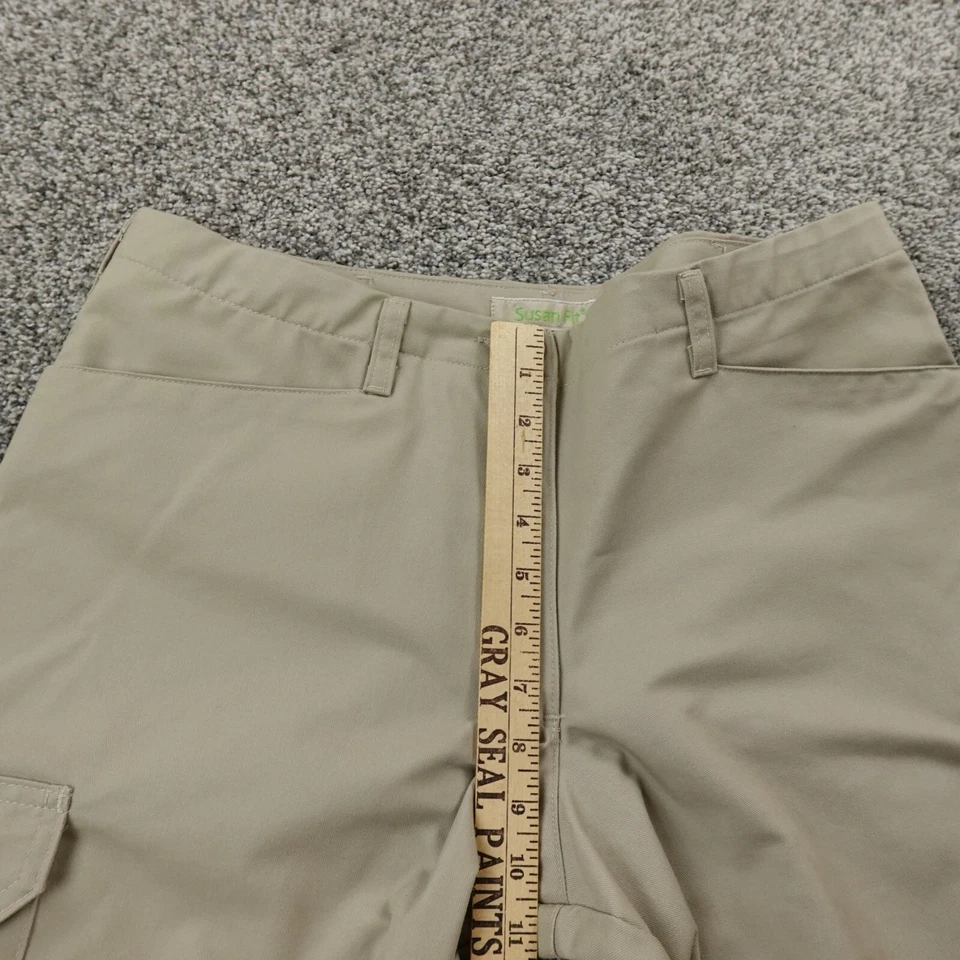 Cintas Pants Womens 12 Beige Khaki Cargo Utility Wide Leg Skate Baggy Workwear - Image 4 of 4