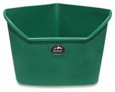 High Country Plastics 24" Corner Feeder Sloped Bottom Corner Installation Green