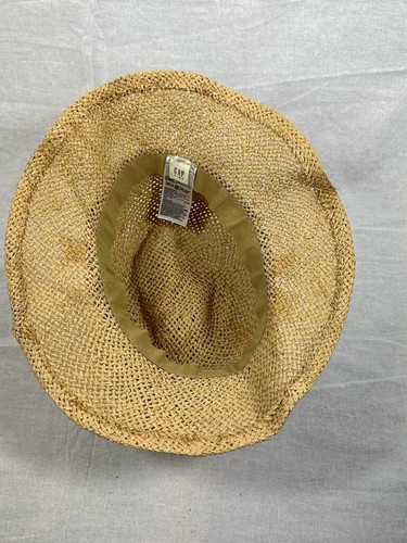 GAP GIRLS TAN 100% PAPER POLKA DOT BAND BUCKET SUN HAT UK ONE SIZE HT007 - Picture 4 of 5