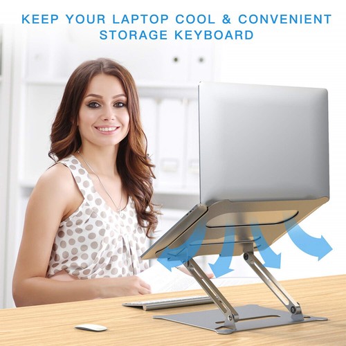 Laptop Stand Support Bracket Vertical Holder Elevate Mount Ergonomic Notebook - Afbeelding 11 van 11
