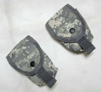 2 x New Airsoft Molle II Single Fragmention G Pouch Flap Hook&Loop Closure ACU