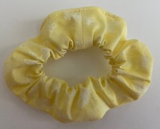 Yellow Butterfly Scrunchie Ponytail Holder Handmade Bug Girlie Flutter