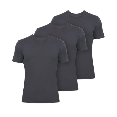 Paquete de 3 camisetas premium para hombre de rayón hechas de bambú cuello redondo - Imagen 23 de 25