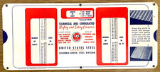 1954 UNITED STATES STEEL cardboard slide rule STORMSEAL & CORRUGATED ESTIMATOR