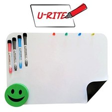 17"x11" Magnetic Dry Erase Whiteboard Sheet 4 Markers ,4 magnets,1 smiley eraser