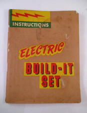 Vtg JIM PRENTICE ELECTRIC BUILD IT SET GAME MODEL 203 INSTRUCTIONS BOOKLET ONLY