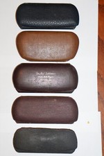 Lot of 5 Vintage Hard Case Snap Closure Empty Eyeglass Cases