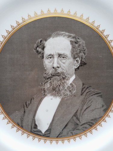 Spode The Charles Dickens Centenary Plate 1870-1970 - 101/2" Bone China - Inglaterra - Imagen 3 de 7