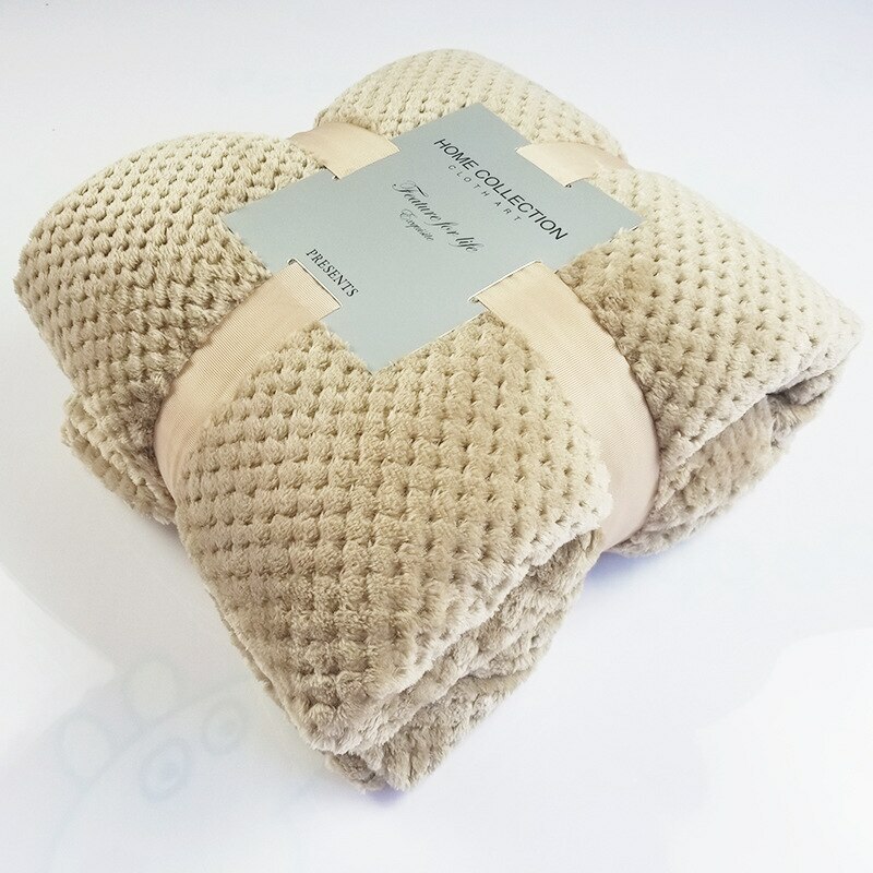 Flannel Sofa Office Blanket Towel Travel Fleece Portable Travel Cover Blanket Kupowanie bomb, najnowsza praca