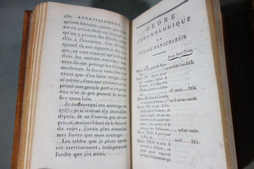 RELIURES 1799 Voyages jeune Anacharsis en Grèce 7 vol. complet DIDOT BARTHELEMY - Picture 11 of 22