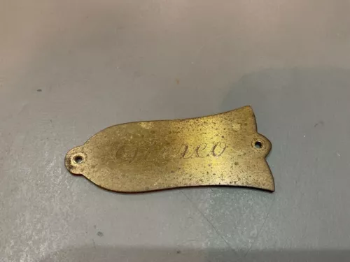 1971 GIBSON ES-355 Stereo Vintage Truss Rod Cover Brass