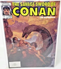 SAVAGE SWORD OF CONAN #125 1986 Curtis 8.5 Thomas Kidd Cover Art