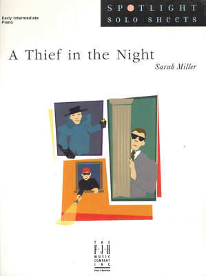 Thief In The Night Early Intermediate Piano Solo Sheet Music 2005 Sarah Miller 