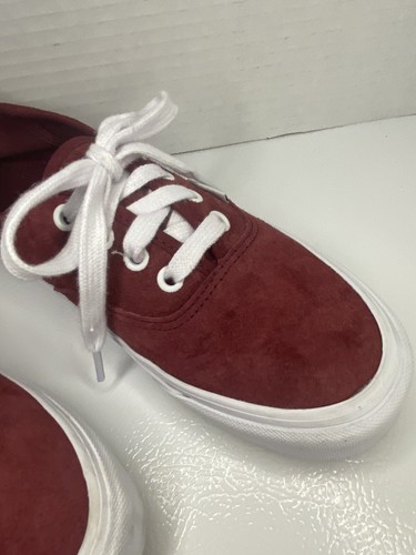 Womens 7 Men’s 5.5 Vans Heiq Dupont Shoes Water Repellent Burgundy Red Suede - Picture 10 of 22
