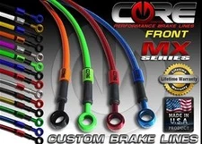 KAWASAKI ZX14R 2006-11 FRONT & REAR BRAKE CUSTOM LINE KIT STAINLESS CORE NO ABS