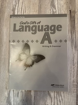 Abeka Language A 3rd Ed Teacher Quiz/Test Key