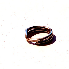 6mm 14k Solid Gold Round Split Jump Ring Clasp Charm Link White Gold