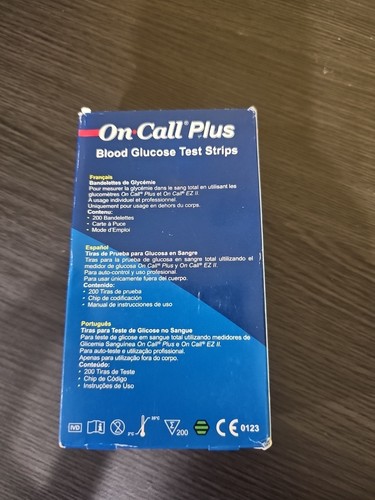 200 tiras reactivas de glucosa en sangre sin igual EZ II Count On Call Plus On Call Ex 11/25 - Imagen 3 de 7