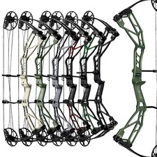 Compound Bow 30-70lbs Adjustable 320FPS Archery Bow Shooting Hunting Target RH