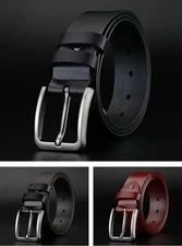 Men’s belts,Full Grain Genuine Leather Casual Dress Jeans Belts for Men*