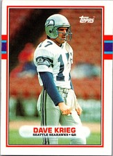 1989 TOPPS FOOTBALL #188 DAVE KRIEG