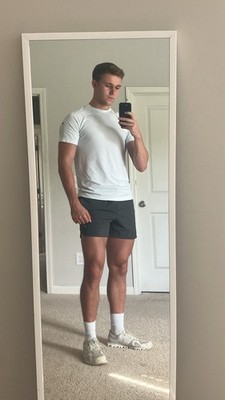 Fabletics Men s The Training Day Tee White Size Medium