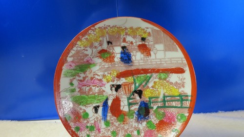 JUEGO DE 4 TAZAS Y PLATILLOS GESHIA NIÑAS PORCELANA DE HUESO HECHA EN JAPÓN - Imagen 4 de 17