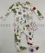 Pottery Barn Kids Organic Elf Holiday Tight Fit Nursery Pajama 6 9 Months J1071