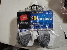 Hanes Ultimate Boys 10 Pairs No Show Socks Size Small Shoe sz 4.5-8.5