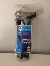 Carex Soft Grip Black Folding Cane New