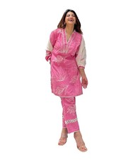 LookMark Womens Cotton Blend Solid Regular Kurta Set and Pant with Dupatta Su...