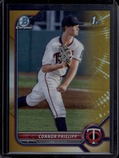 2022 Bowman Chrome Connor Prielipp 1st Bowman Gold Refractor Rookie SSP /50