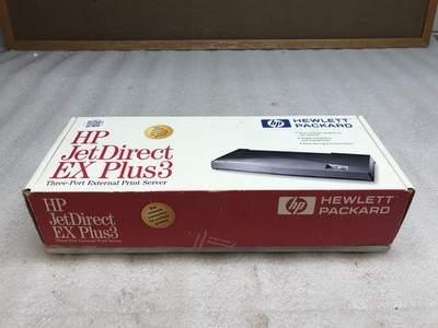 HP JetDirect EX Plus3 Print Server J2596A With Power Supply open box