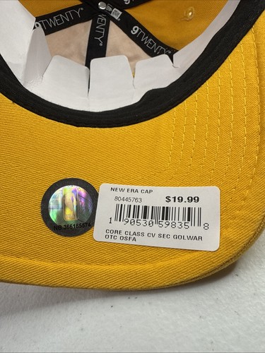 Golden State Warriors Mütze Gold New Era 9Twenty Core Class Cap verstellbar Neu - Bild 12 von 14