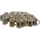 Franklin Mint Porcelain Tankards x35 Ceramic Brewery Mugs Limited Edition 1980s